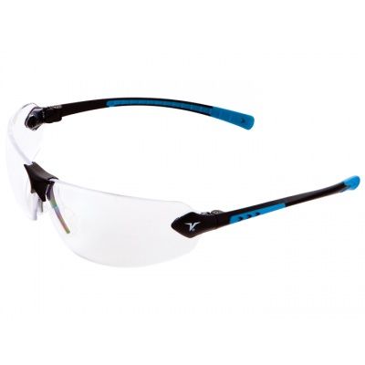 Veratti® 429™ Black-Blue Frame, Clear Lens, ScratchCoat®, Black/Blue